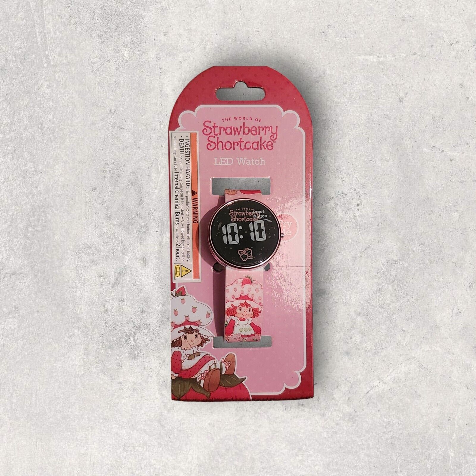 Strawberry Shortcake Round Led Watch Brand New Retro